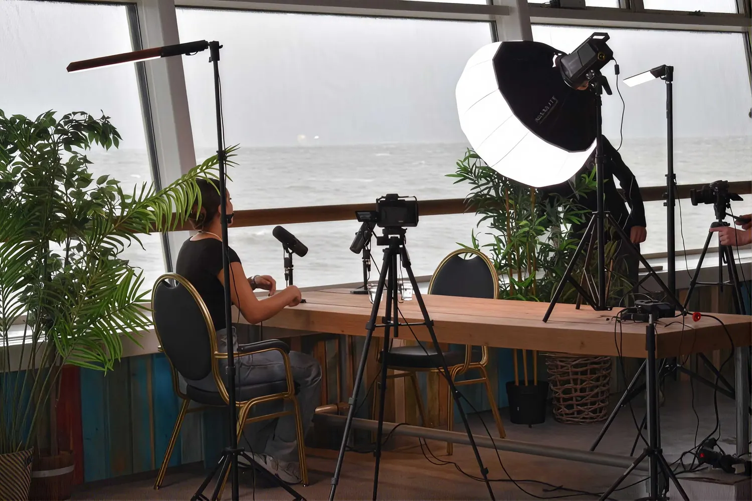 A YOUNG.Media podcast set